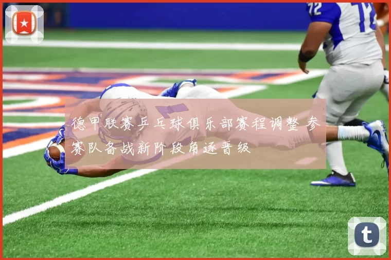 德甲联赛乒乓球俱乐部赛程调整 参赛队备战新阶段角逐晋级